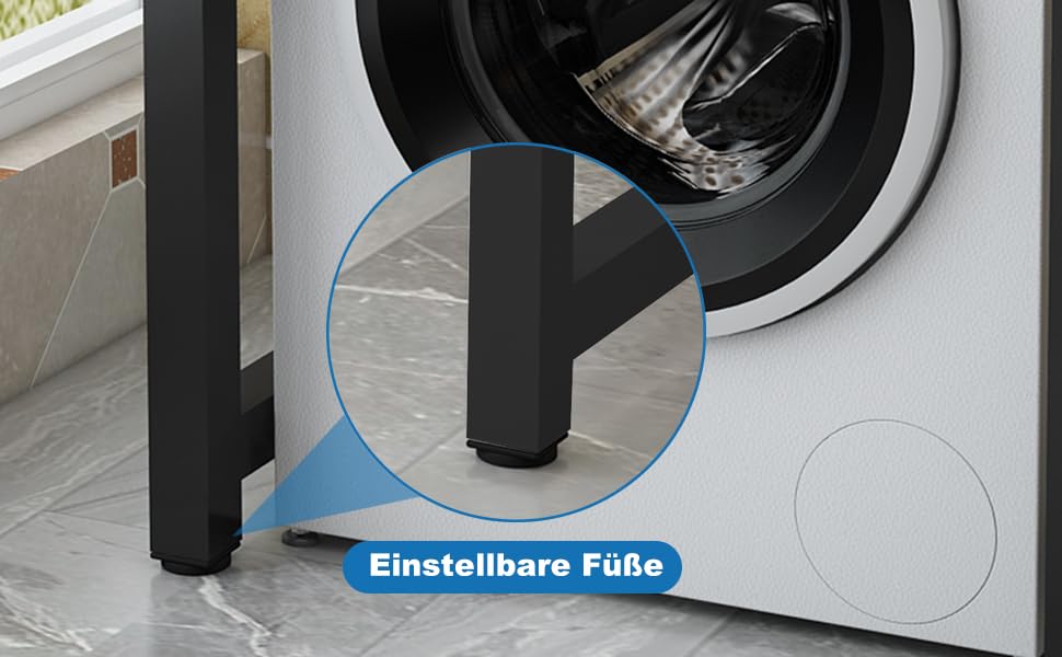 Support de sèche-linge et meuble de rangement pour buanderie moderne