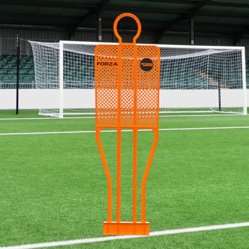 FORZA Sagome Calcio da 183 cm Elite HD - Manichini da Calcio Altamente Resistenti | 6X Colori | Confezioni da 1 o 3 | per Allenamenti (Arancione Fluorescente, Pacco da 1 - Senza Basi)