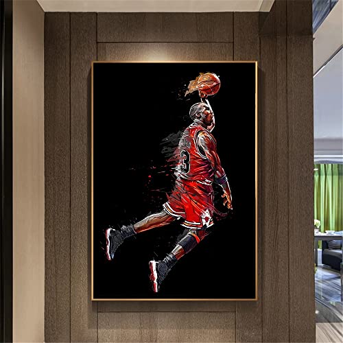 Peintures Michael Jordan grand format pour décorer un salon