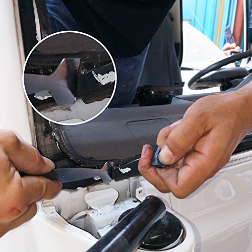 Boush Windshield Urethane Scraper Tool Kit Universal Car Glass Removal Tool Kit Windshield Removal Tool Kit With 3Pcs Blades With Soft Rubber #TOP4