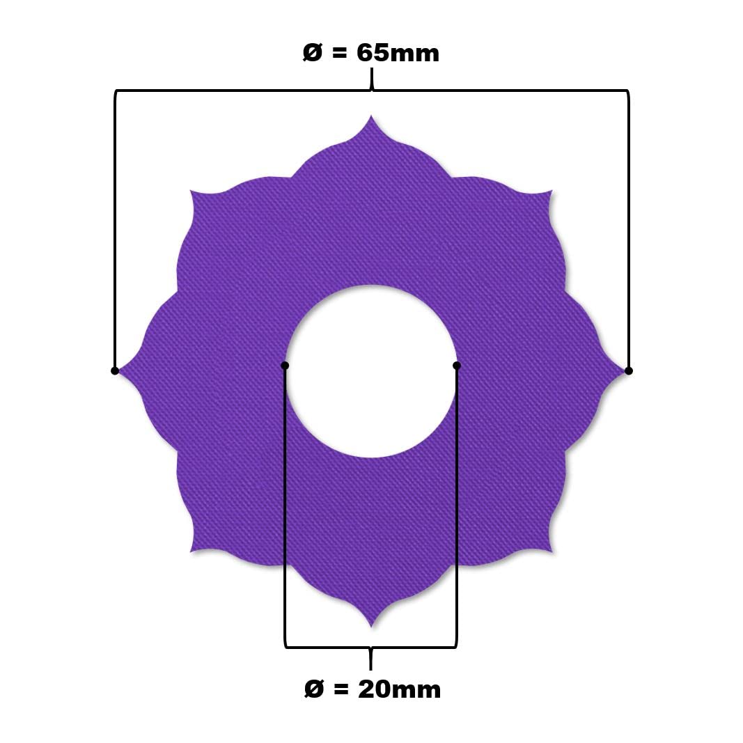 MySweetStitch, 25 x Freestyle Libre 3 Patches Mandala, Overpatch diameter 65mm, Waterproof, Breathable, Skin-Friendly - Image 3