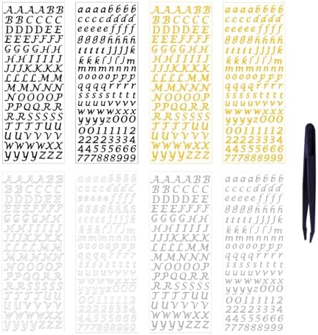 Violotoris 8 Sheets Letter Sticker, Stick on Letters, Alphabet Stickers ...