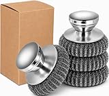Onewly 4Pcs Steel Wool Scrubber Set, Stainless Steel...