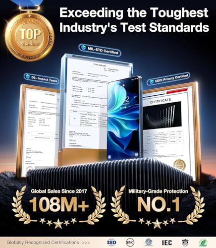 Image of Supershieldz NeoGuard Privacy Tempered Glass Screen Protector Guard for Samsung Galaxy S26 Plus / S25 Edge - 2 Pack