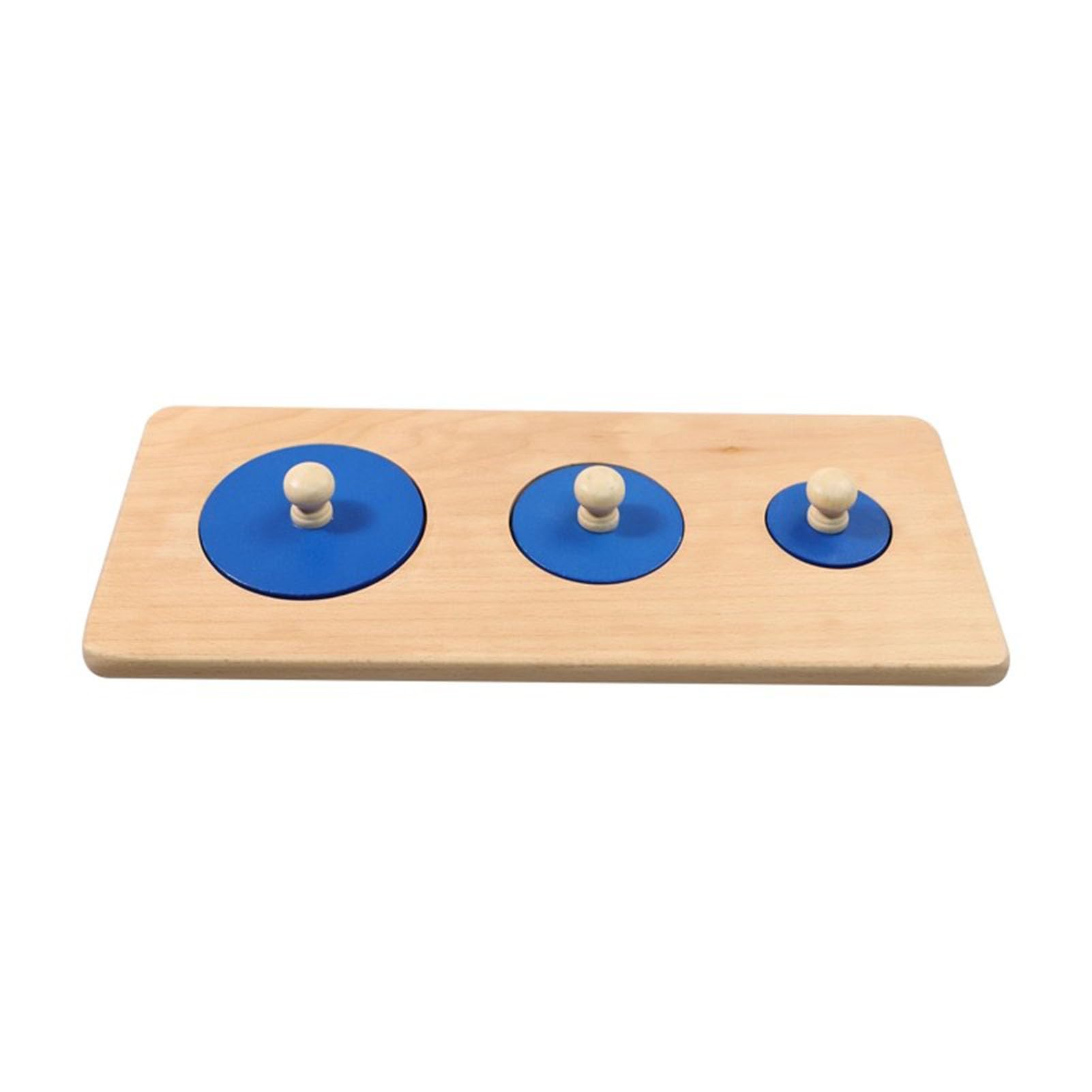 Rompecabezas de Panel de Perilla de Madera Montessori, Rompecabezas geométrico de Madera de Formas múltiples, Material sensorial Preescolar
