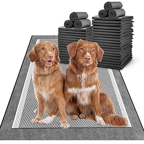 Image of MIZOK Pee Pads for Dogs Charcoal Disposable No Leak XXL Large 28x44in 25Ct