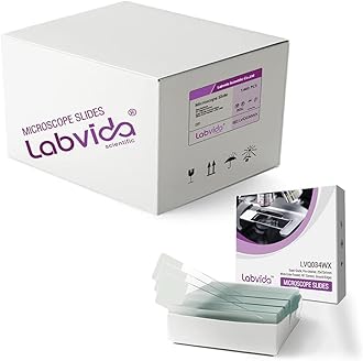 Labvida 72pcs x 20 Boxes of Pre-Cleaned White Color Frosted Microscope Slide, Dim.75mmx25mm, Super Grade Glass, Ground Edges, 45° Safety Corners, LVQ034WX