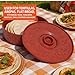 IMUSA 8-Inch Tortilla Warmer with Lid, Plastic Terracotta – Microwave Safe Tortilla & Pancake Keeper, Traditional Mexican Server