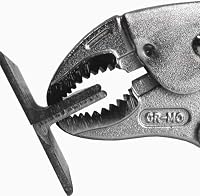 Gripzange (185mm) mit vertikalen Rillen für Gewinnung/Entfernen beschädigter Schrauben. ENGINEER PZ-65 Schnellspannmechanismus – Ansicht 6