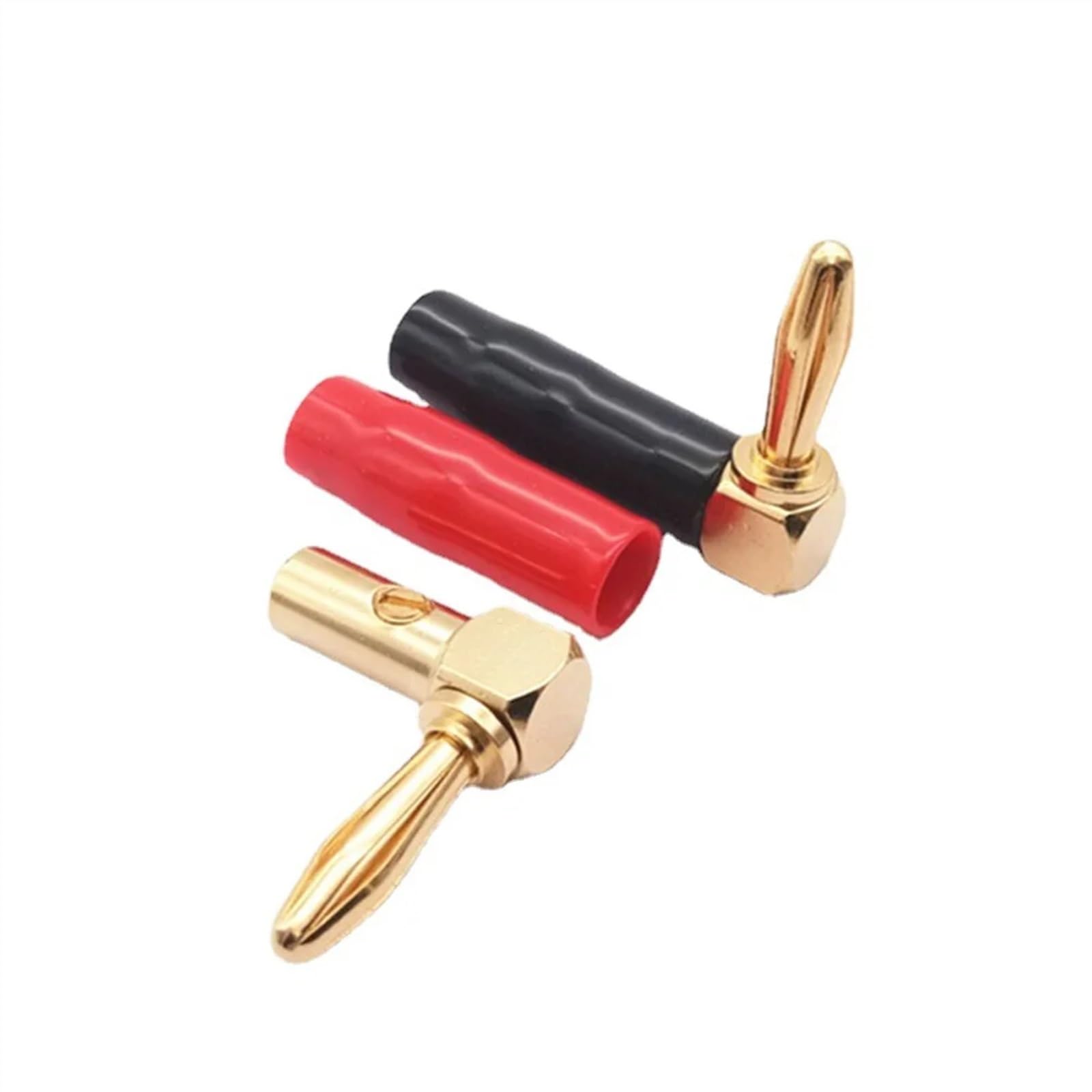 Connettore for altoparlante audio placcato in oro da 4 mm 25 paia di connettori for altoparlante placcati in oro con vite chiusa(12 Pieces)