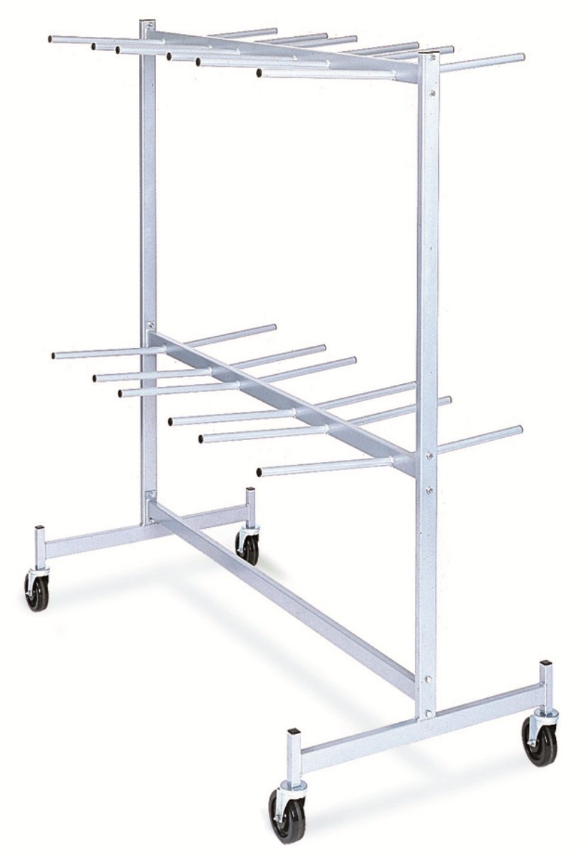 Raymond Steel Hanging Chair/Table Truck, Phenolic Wheels, 400 lbs Load Capacity, 41-3/4" Height, 63" Width X 31-5/8" Depth