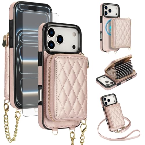 Coque portefeuille anti-RFID iPhone 17 Pro Max pour éviter la perte de cartes