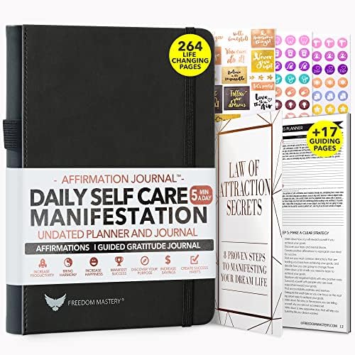 Law of Attraction Life & Goal Planner - A 90 Day Journey Creating Your Dream Life - Personal Gratitude Journal, Week Success Planner, Vision Board & Organizer + Planner Stickers