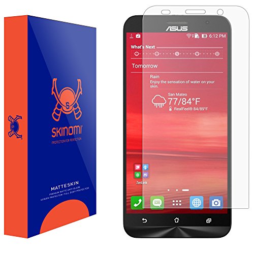 Skinomi Matte Screen Protector Compatible With Asus Zenfone 2 Anti-Glare Matte Skin Tpu Anti-Bubble Film #TOP12
