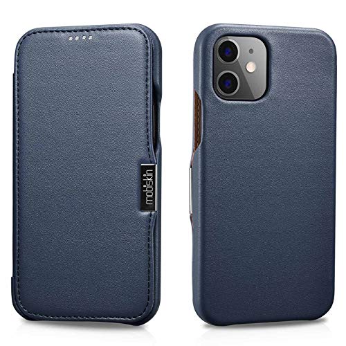 Étui en cuir véritable pour iPhone 12 Mini, protection fine et élégante
