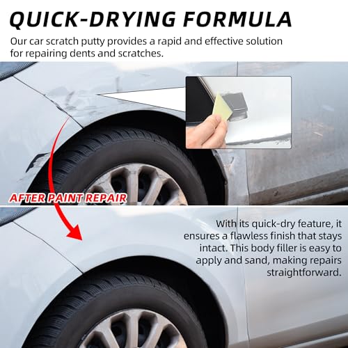 image for Calvana (2-Pack 20g Car Body Filler Repair, Automotive Putty Scratch F
