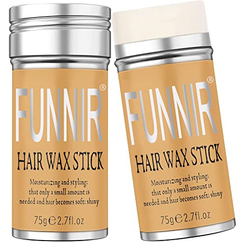 Hair Wax Stick-2 Pack- Wax Stick for Hair Slick Stick, Hair Wax Stick for Frizzy Hair Gel Stick Non-Greasy Styling Cream for Edge Control & Styling, Hair Care Products