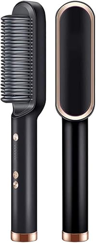 XWWDP - Cepillo alisador multifuncional para alisar el cabello, herramienta de modelado rápido (color negro, tamaño talla única)