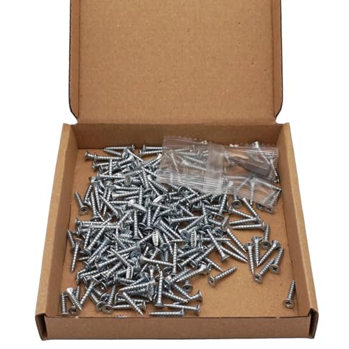 SKIR'CO (250 pcs) Zinc Plated Steel 3.0 x 18 mm Wood Screws, Pozidriv Countersunk Head, Chipboard Screws, PZ Fully Threaded - Image 4
