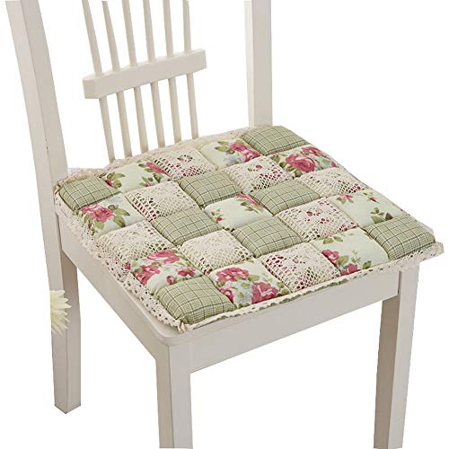 Countryside Seat Cushion Thick Kitchen Chair Cushion Pad With Tie Anti-Slip For Home Office Car (Flower 24, 4 Pack) #TOP2