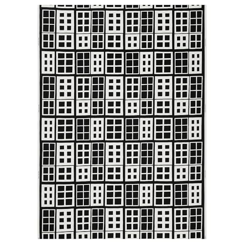 Tissu géométrique noir BROKAKLEJA 150x300 cm pour décorer votre salon