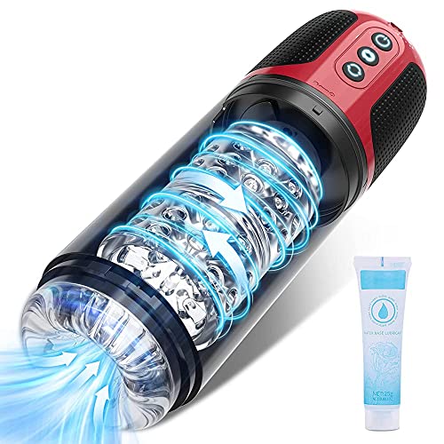 Masturbatore per Uomo Automatico con 7 Modalità di Rotazione &Aspirazione, Maschile Sex Toys,...