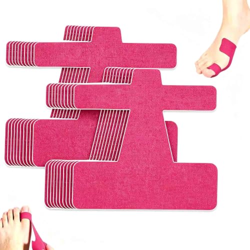 Pre-Cut Bunion Corrector Kinesiology Tape, Elastic Big Toe Support Tape for Hallux Valgus Relief, Self-Adhesive Latex-Free Foot 