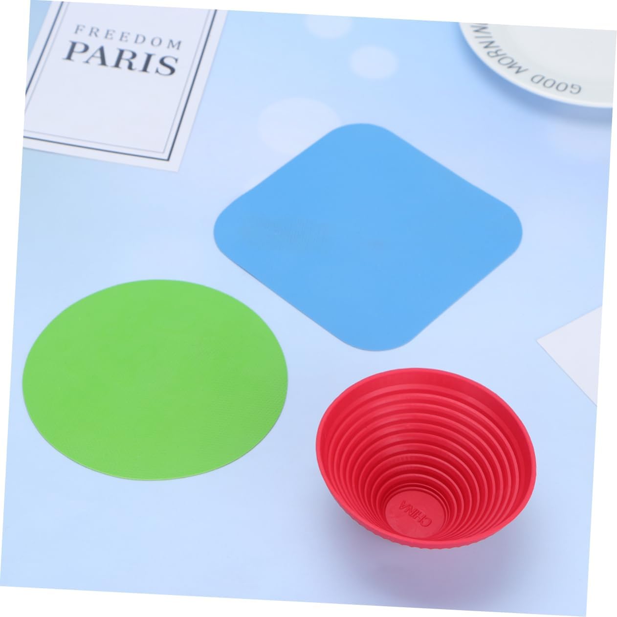 Rubber Jar Opener 2 Sets Non Slip Gripper Pad for Kitchen