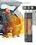 Indoor Outdoor Patio Heater, 360°All-round Heating, 1500W Electric Infrared Heater, Portable Radiant Space Tower Heater, 2 Speeds Oscillation, Large Room Heater for Garage Backyard Home (Black)