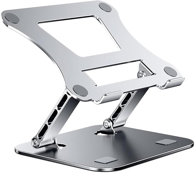 Usoun Laptop Stand, Laptop Holder, Multi-Angle Stand with Heat-Vent, Adjustable Notebook Stand for Laptop up to 17 inches, Compatible for MacBook Air, Pro, Dell, Samsung, Lenovo, Alienware