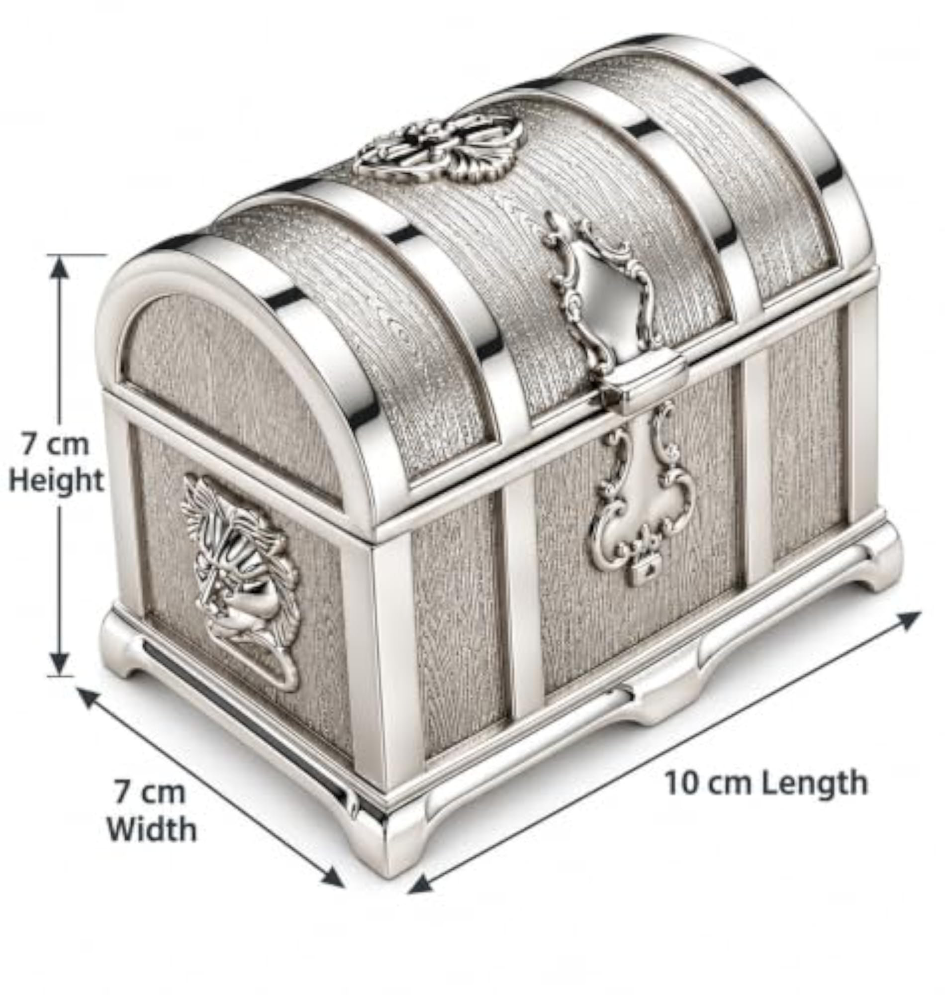 Vintage German Silver Trinket Box Organizer