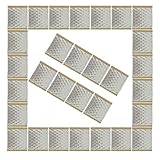 【コスパが良い】dulamax 制振シート 100mm×100mm×2mm 30枚入り ロードノイズの低減 自動車用断熱フォーム デッドニングシート (シルバー)