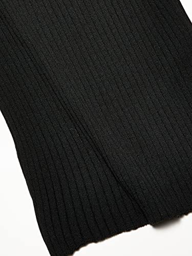 Blusa Tricot Decote Listrado, Reserva, Feminino, Preto, M