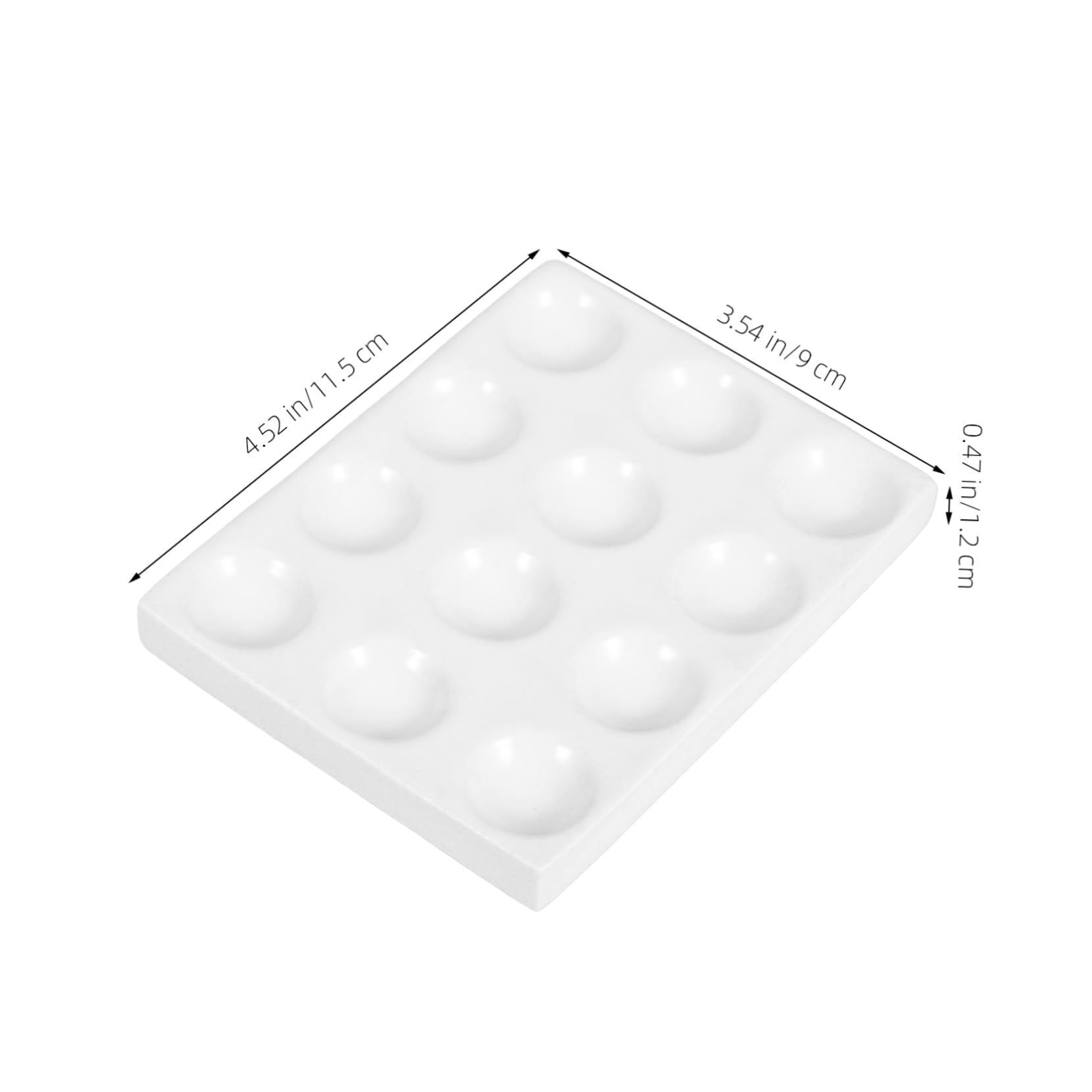 Gatuida 4pezzi Piastra Reazione Ceramica Per Esperimenti Chimici Strumento Laboratorio Versatile e Resistente All Usura Per Operazioni Di Reazione e Analisi
