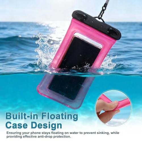 Bolsas impermeables para teléfono celular flotantes y funda seca para kayak o playa 4