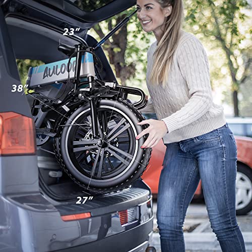 750W Electric Bike For Adults 48V 12.8Ah Detachable Lg Battery, 30Mph Speed Folding Ebike, 20'' Fat Tires, Ideal For Snow, Beach & Mountain Trails Electric Bicycle(Blue) #TOP5
