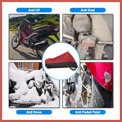 ACROPIX Capa para motocicleta, capa completa para motocicleta, proteção contra poeira e chuva, imper