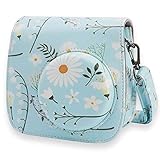Funda cámara Compatible con Fujifilm Instax Mini 8 Mini 9 Mini 8+ cámara instantánea, Annle Funda Protectora de Cuero de la PU con Correa extraíble