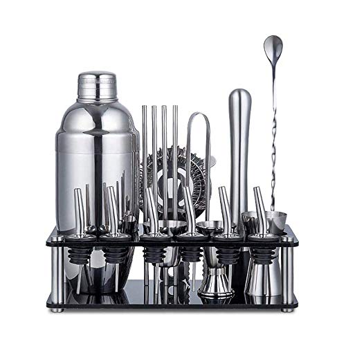 Kit Bartender 19 Piezas con Coctelera Boston Acero miniatura 1