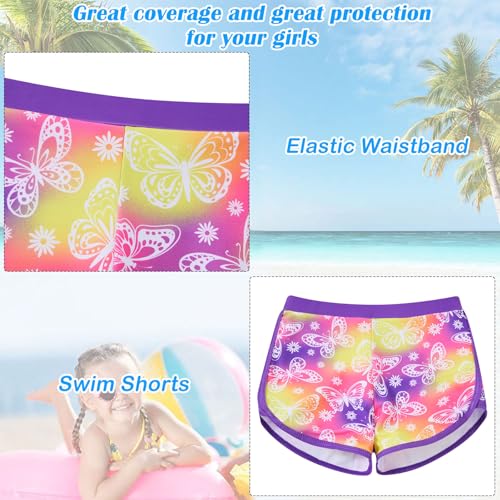Image of TUONROAD Girls 2 Pieces Rash Guard Swimsuit Long Sleeve Tankini for 4-10 Years