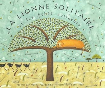 LIONNE SOLITAIRE ET LES BEBES AUTRUCHES *REG. 19,95$*