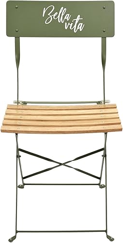 Miniatura 3 de HOME DECO FACTORY The Silla Plegable Verde Bella VIT, Poliéster, Multicolor, cm