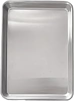 Vista 1 de Bandeja de hornear de aleación de aluminio Hoja de horno rectangular para pizza Pan Pastel y pastelería Galleta Asado Muffin Bakeware Pan