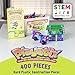 Popular PLAYTHINGS Playstix Super Set Construction Toy Building Blocks 400 Piece STEM Kit (90004)