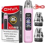 Oxva Xlim Pro 3 Vape Kit [Pink Silk] - Available in 9 colours - 2A Fast Charge, 1500mAh Battery, 30W Output, 1.05" HD Display, Auto Draw - Compatible with Full Xlim V2, V3, EZ Pods - No Nicotine