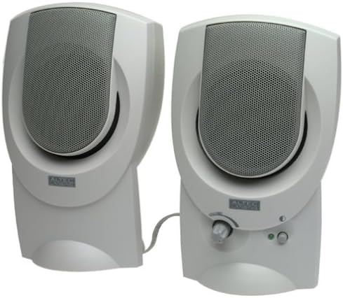 Altec Lansing AVS200 2.0 Computer Speakers (2-Speaker, White)