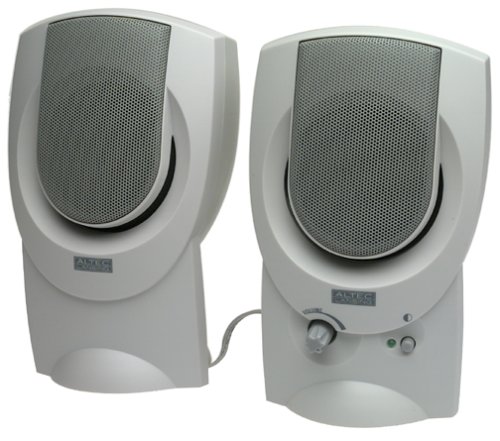 Altec Lansing AVS200 2.0 Computer Speakers (2-Speaker, White)