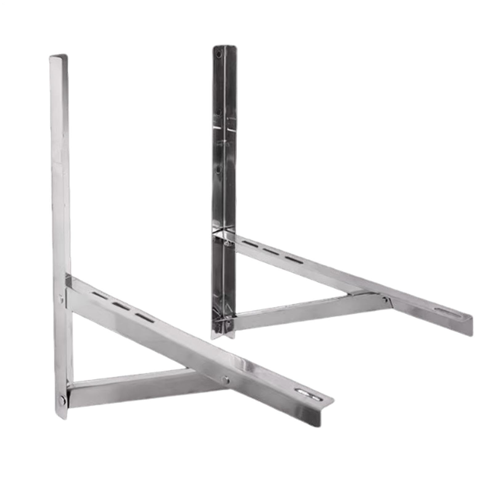 Soporte para Aire Acondicionado Soporte Plegable de Acero Inoxidable para | Soporte de pared para unidad exterior de mini split para Sistemas de Bomba de Calor Compresor de HVAC Exterior
