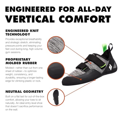 Image of BLACK DIAMOND Men's Momentum Lace or Strap Rock Climbing Shoes, Gym /Outdoor