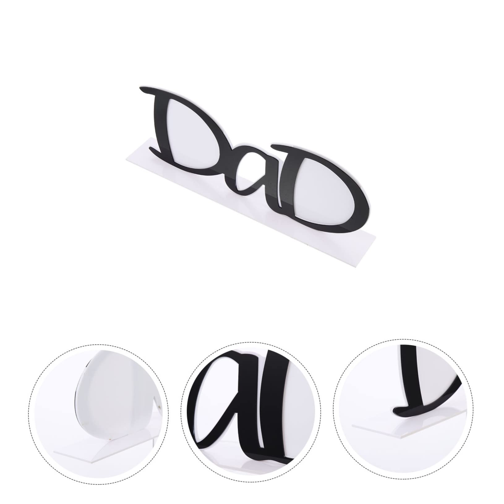 Alipis 2 Pz Cornici per foto per la festa del papà ornamento da scrivania per la festa del papà foto della lettera acrilico light Home decor cornice regalo di papà Forniture per la casa